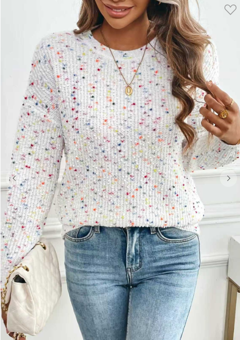 Colorful Polka Dot Pullovers