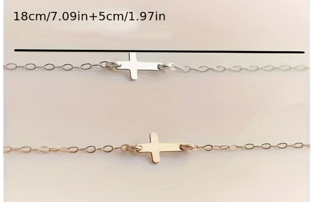1/2 Simple and Stylish Cross Bracelet