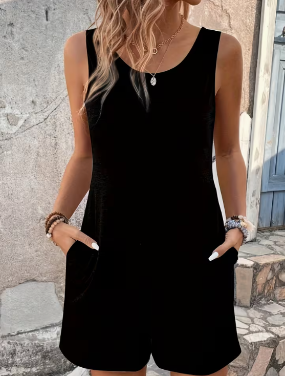 Black Sleeveless Jumper