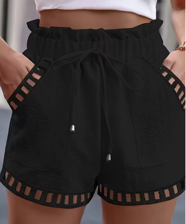 Black Tie Shorts