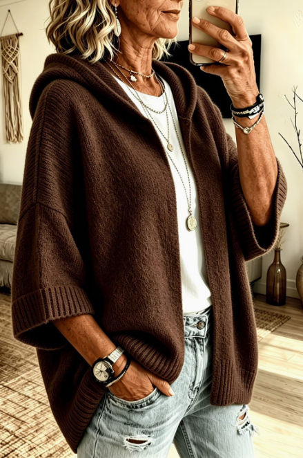 Seven Quarter Sleeve Knitted Sweater