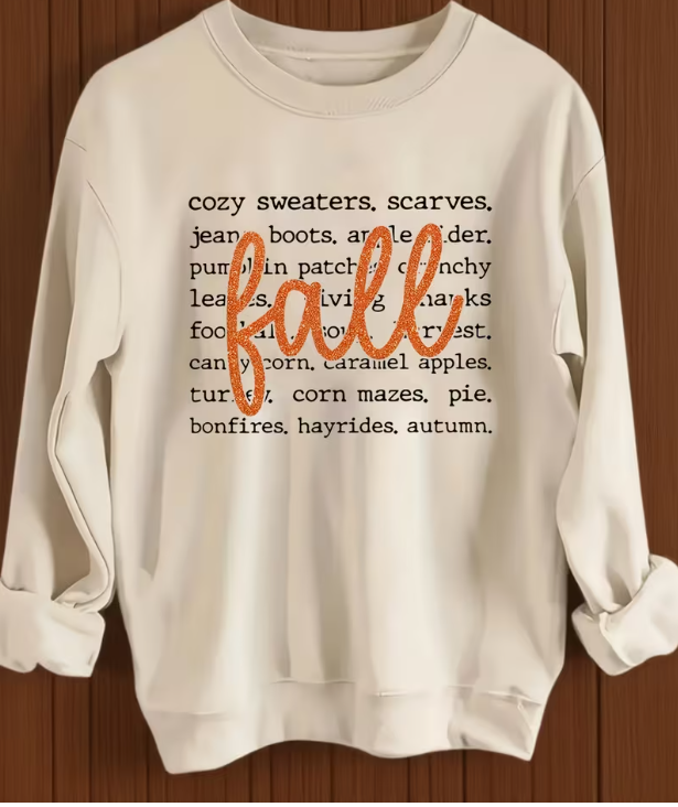 Apricot Fall Sweatshirt