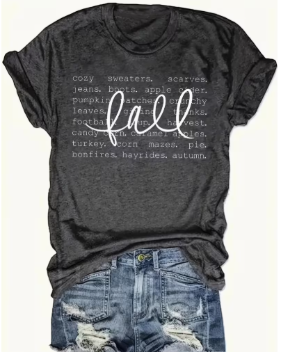Dark Gray Fall T-shirt